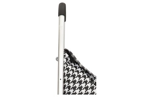 Boodschappentrolley  Zwart/Wit  48 L. Inklapbaar Aluminium