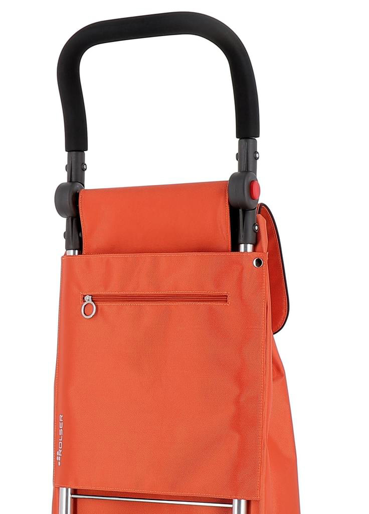 Boodschappenwagen roterende voorwielen en verstelbare handgreep - Oranje " I-BAG MF 4.2 TOUR PLUS"