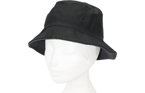 Regenhoedje met fleece  Zwart