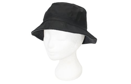 Regenhoedje met fleece  Zwart