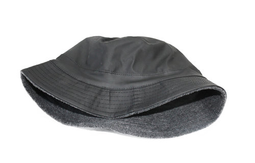 Regenhoedje met fleece  Zwart