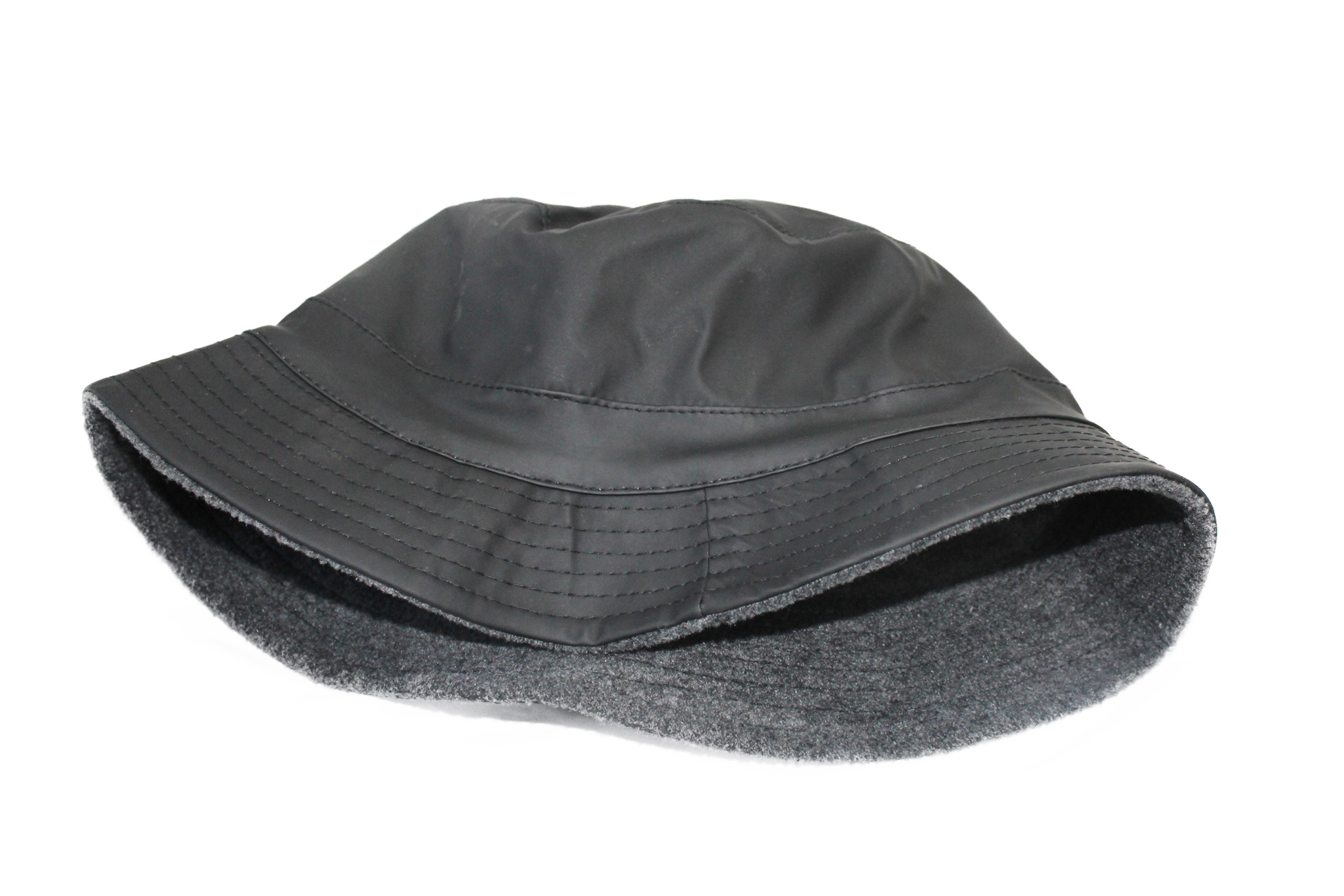 Regenhoedje met fleece  Zwart