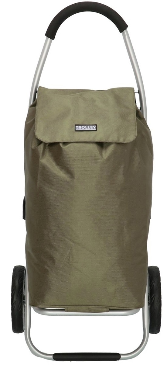 Boodschappentrolley Olijf groen 48 L. Inklapbaar Aluminium