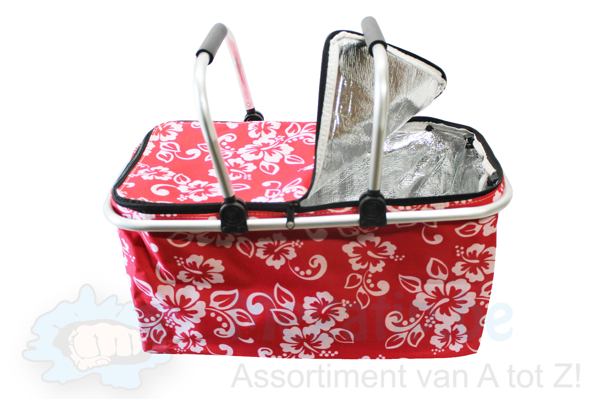 Opvouwbare Boodschappenmand  -  rood