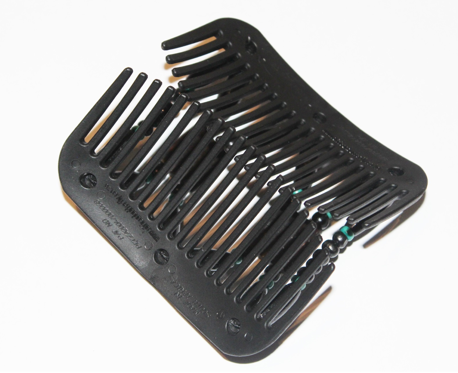 African Butterfly Hair Clips   -  Zwart / black-green parels