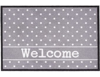 Schoonloopmat   Welcome dots 40 x 60 cm