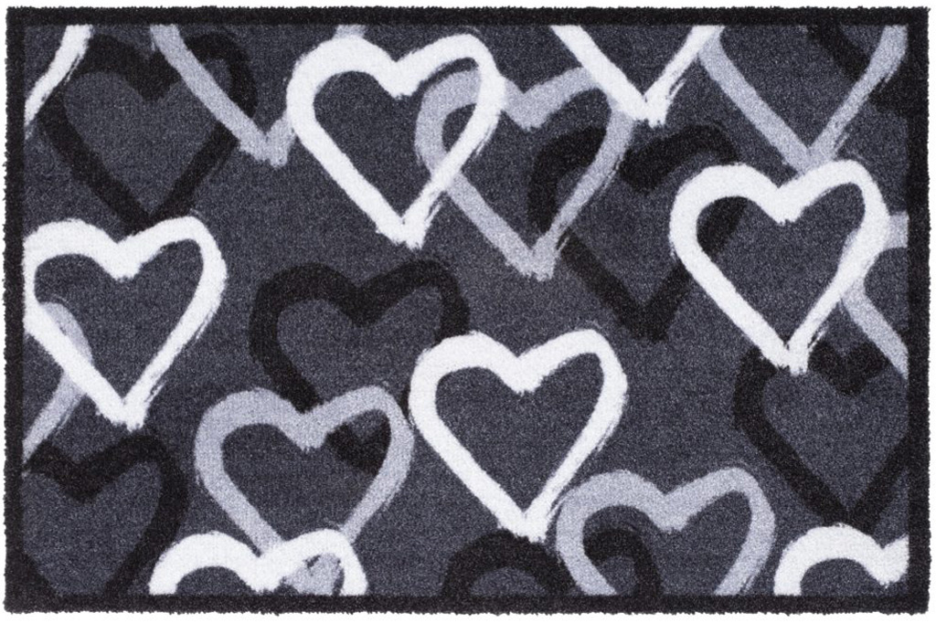 Schoonloopmat   Hearts   40 x 60 cm