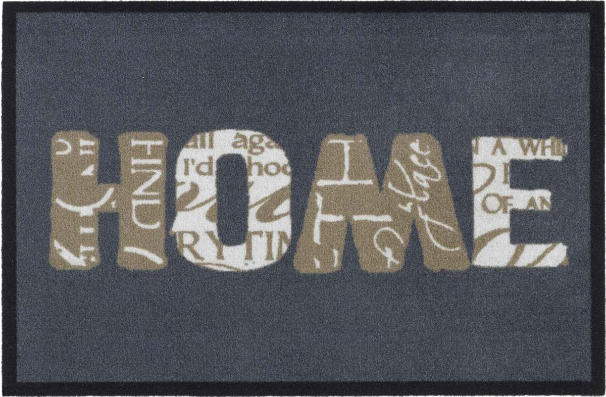 Schoonloopmat Home grey  50 x 75 cm