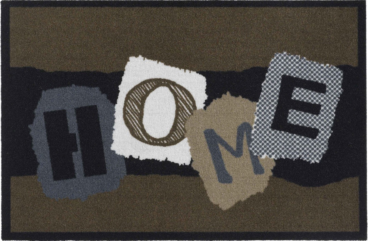 Schoonloopmat  Home papercut  50 x 75 cm