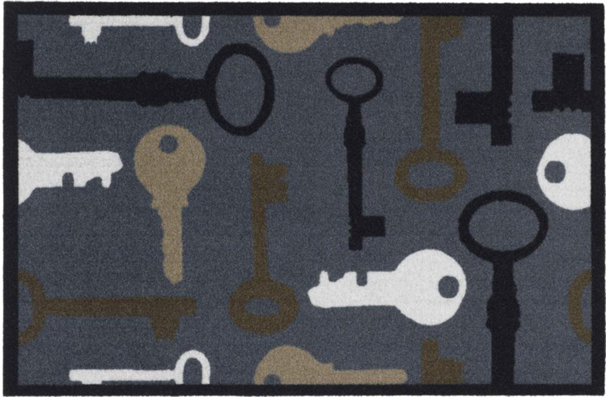Schoonloopmat  keys  50 x 75 cm