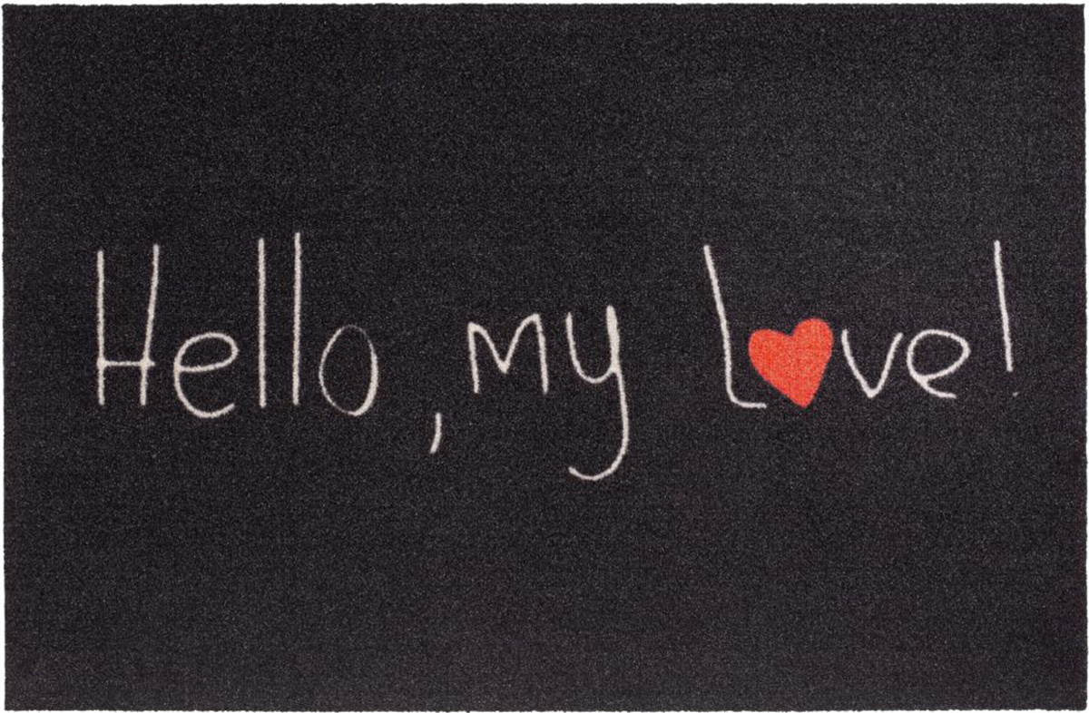 Schoonloopmat  Hello, my love  50 x 75 cm