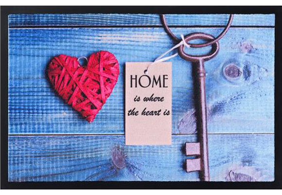 Schoonloopmat 45 x 75 cm -  Key Heart