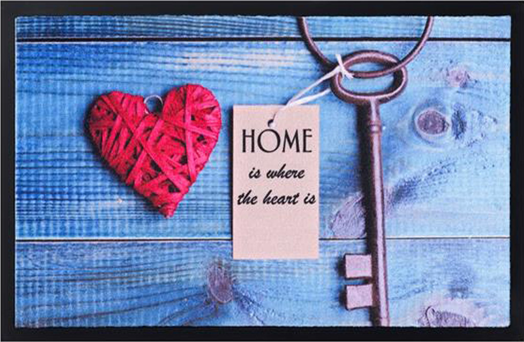 Schoonloopmat 45 x 75 cm -  Key Heart