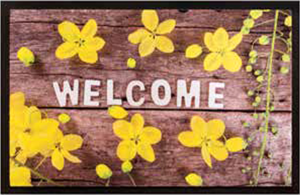 Schoonloopmat 45 x 75 cm -  Welcome Schoonloopmat 45 x 75 cm -  Welcome