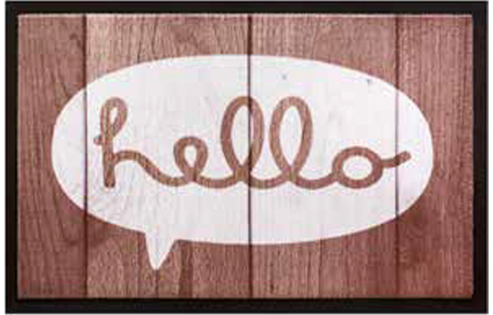 Schoonloopmat 45 x 75 cm - Hello Schoonloopmat 45 x 75 cm - Hello