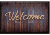 Schoonloopmat 45 x 75 cm -  Welcome Wood