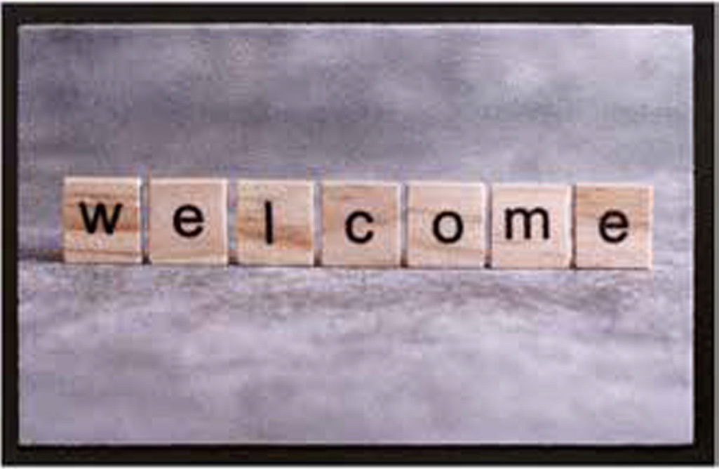 Schoonloopmat 45 x 75 cm -  Welcome Blocks