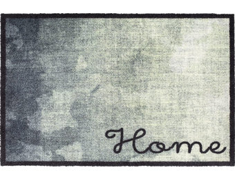 Wasbare Deurmat Home Green  50 x 75 cm.