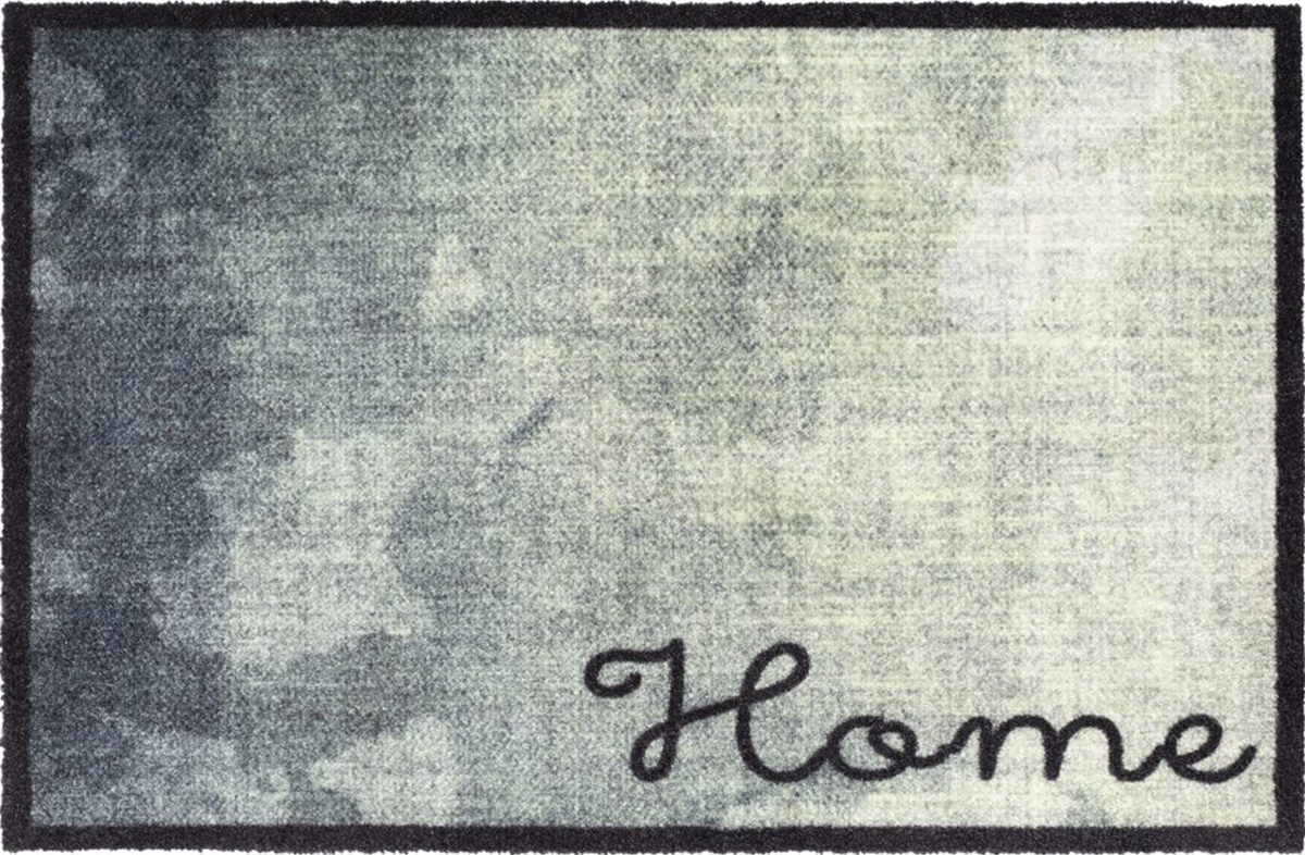 Wasbare Deurmat Home Green  50 x 75 cm.