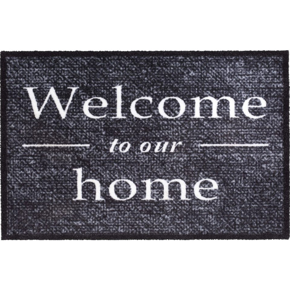 Mus Respectvol Met andere bands Wasbare Deurmat Welcome to our home 50 x 75 cm. | Megatip.be