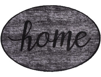Wasbare Schoonloopmat Home Grey Shape  50 x 75 cm.