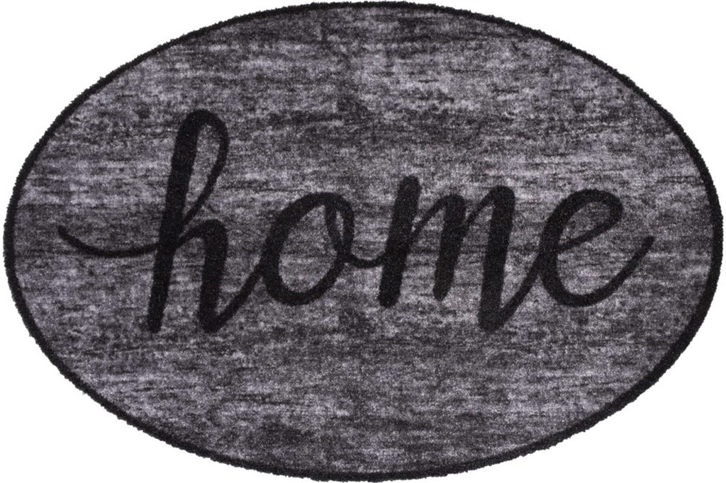 Wasbare Schoonloopmat Home Grey Shape  50 x 75 cm.
