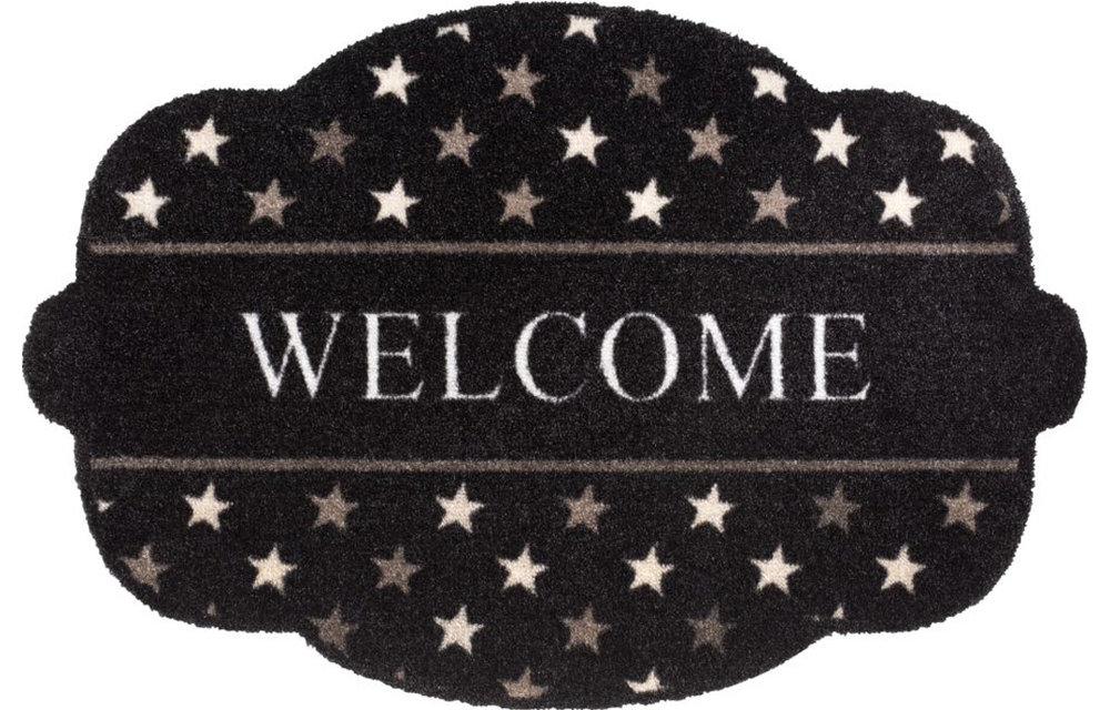 Wasbare Schoonloopmat Welcome Stars Shape 50 x 75 cm. Wasbare Schoonloopmat Welcome Stars Shape 50 x 75 cm.