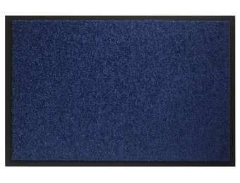 Wasbare schoonloopmat Cobalt Blauw 40x60 cm.