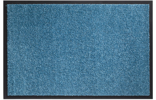 Wasbare schoonloopmat Turquoise 60x90 cm.