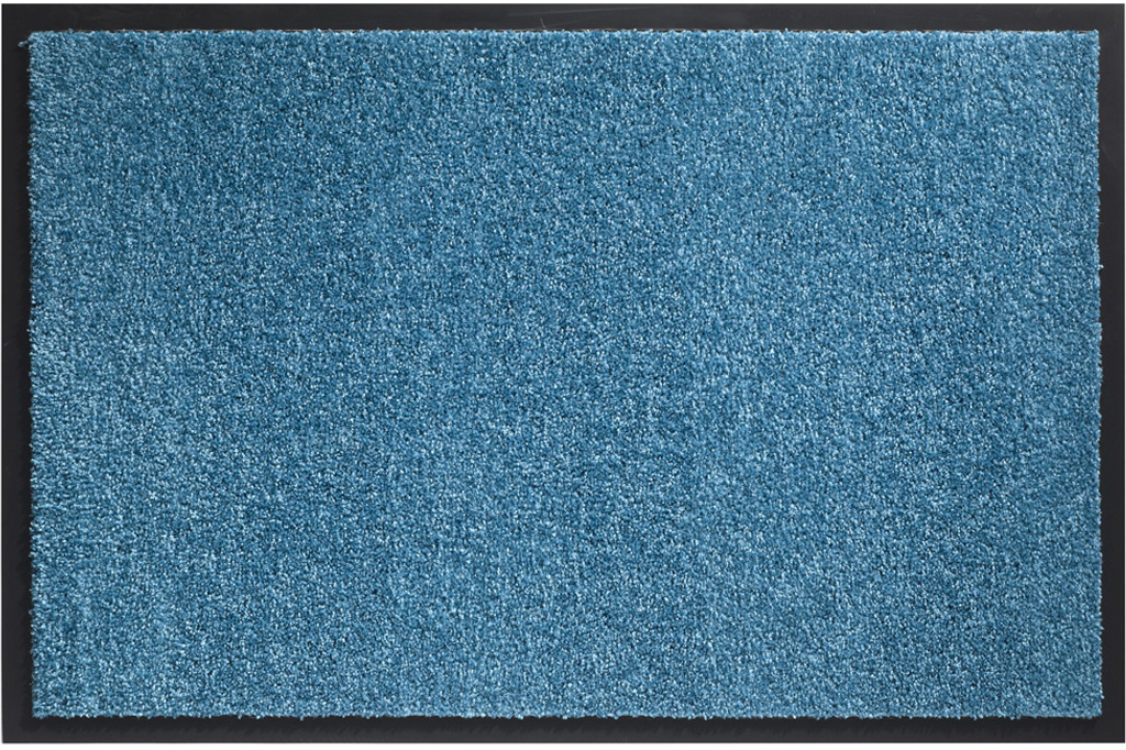 Wasbare schoonloopmat Turquoise 60x90 cm.