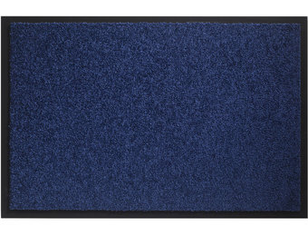 Wasbare schoonloopmat Cobalt Blauw 80x120 cm.
