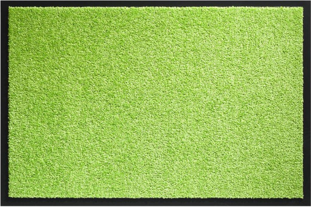 Wasbare schoonloopmat limoen Groen  80x120 cm.