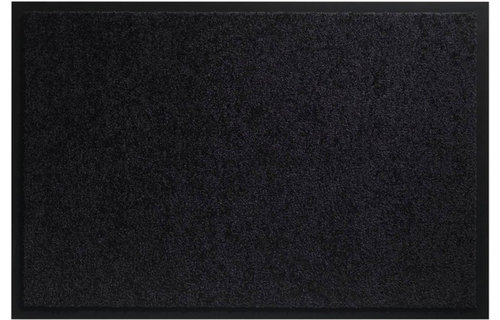 Wasbare schoonloopmat Zwart 80x120 cm. Wasbare schoonloopmat Zwart 80x120 cm.