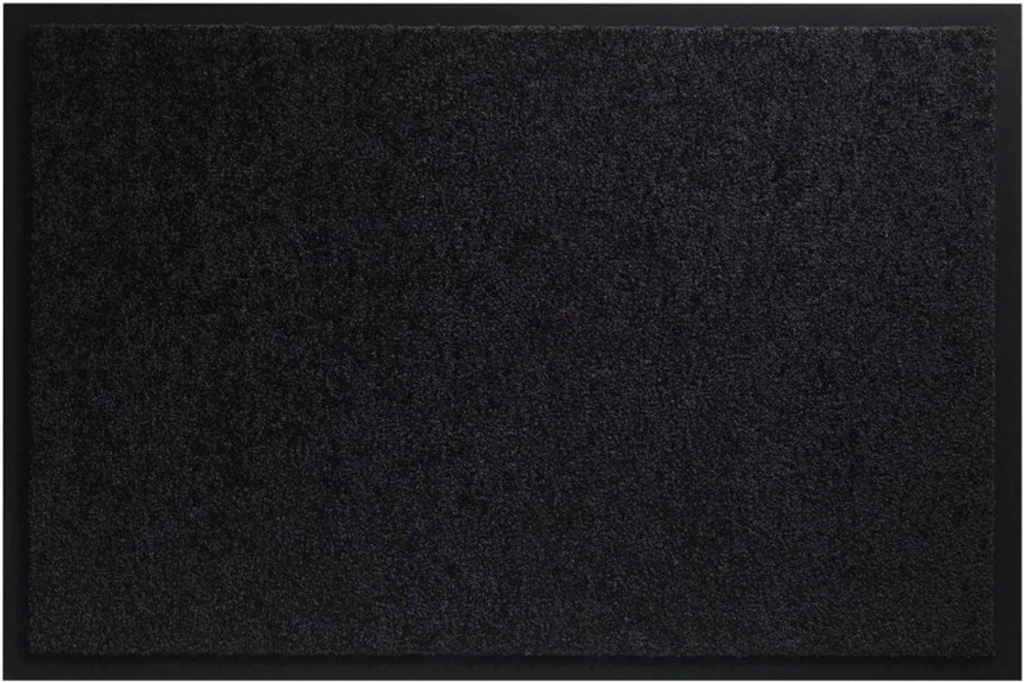Wasbare schoonloopmat Zwart 80x120 cm. Wasbare schoonloopmat Zwart 80x120 cm.