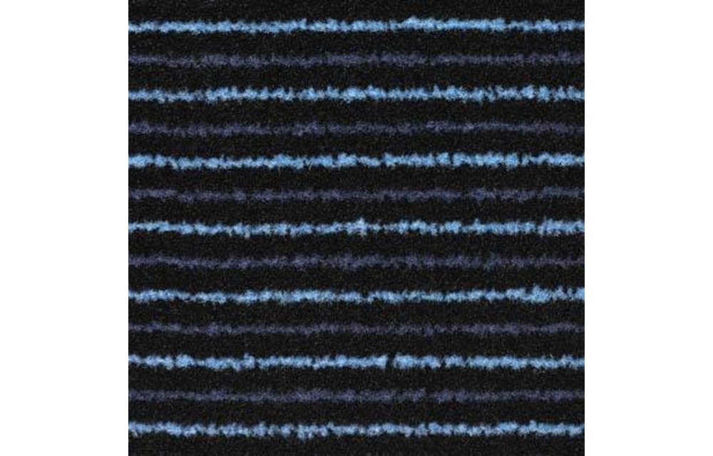 Schoonloopmat Scala 40 X 60 cm. Blauw met boord Schoonloopmat Scala 40 X 60 cm. Blauw met boord