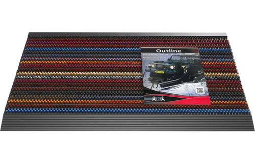 Deurmat / Borstelmat Outline  50x80 cm  kameleon