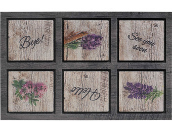 Rubber Deurmat  Lavender   45 x 75 cm.