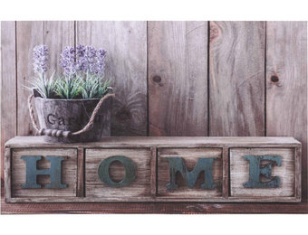 Rubber Deurmat  Gallery "Home Lavender"  45 x 75 cm.