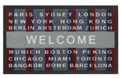 Deurmat WELCOME WorldWide 45x75 cm. Deurmat WELCOME WorldWide 45x75 cm.
