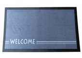 Deurmat Welcome lines grey 45x75 cm.