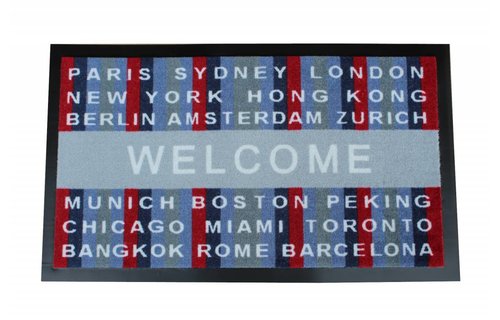 Deurmat WELCOME WorldWide 45x75 cm. Deurmat WELCOME WorldWide 45x75 cm.