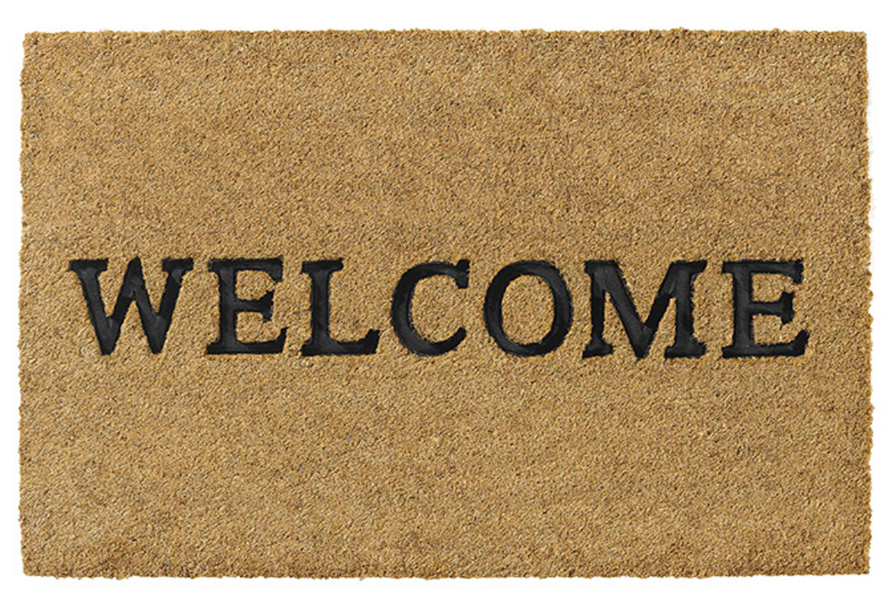 Kokosmat  Ruco Embossed Rubber  Welcome  40 x 60 cm