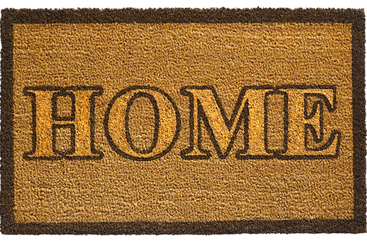 Kokosmat Ruco Glitter "Home gold"  40 x 70 cm.