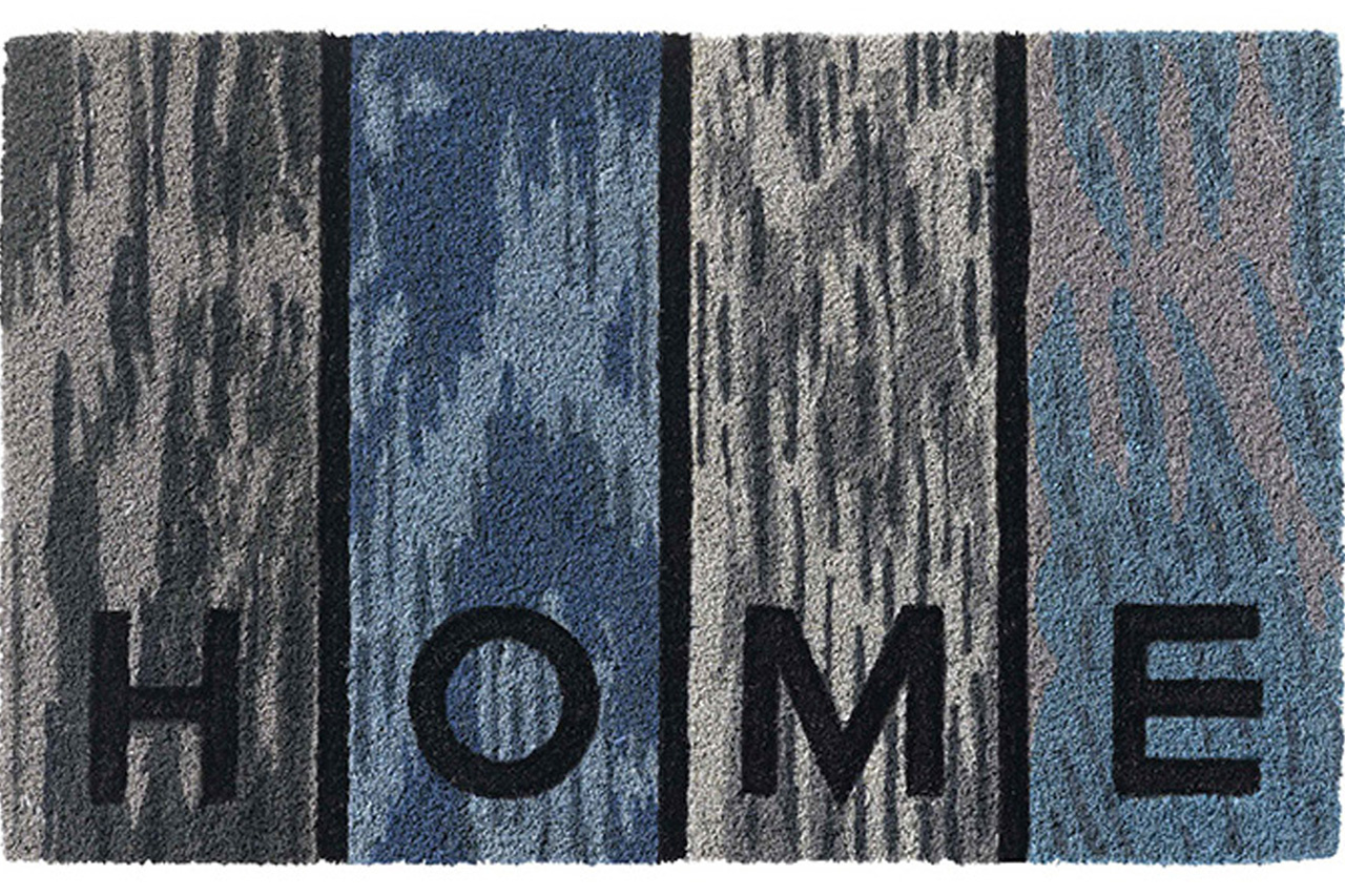 Kokosmat Ruco Style "Woodpanel HOME"   45 x 75 cm.