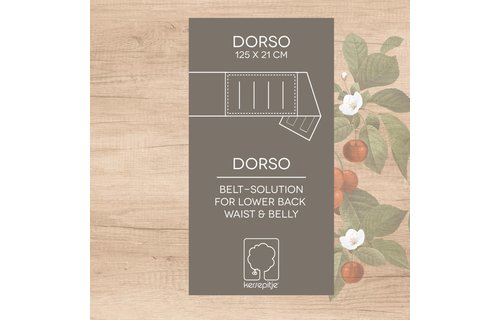 Kersenpitkussen Dorso 125 x 21 cm.