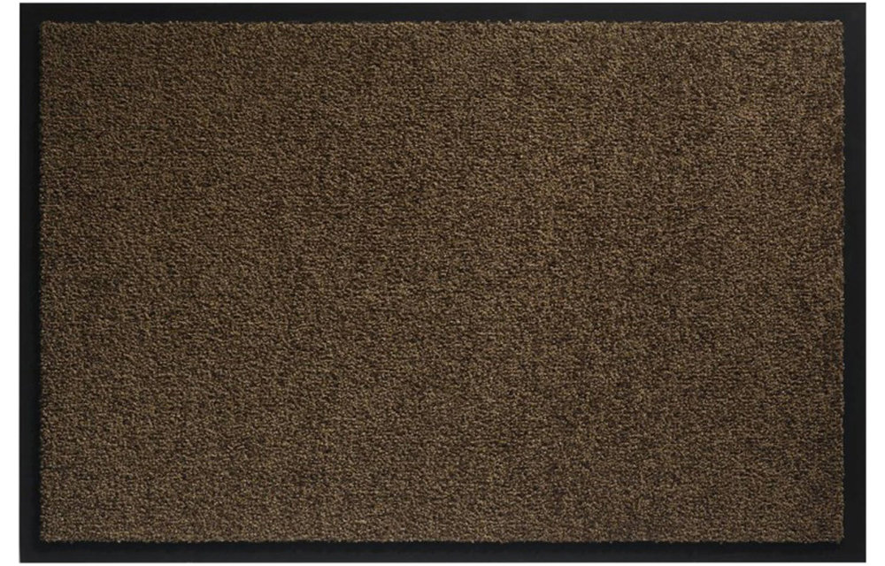 Wasbare schoonloopmat Bruin / Teak 60x90 cm. Wasbare schoonloopmat Bruin / Teak 60x90 cm.