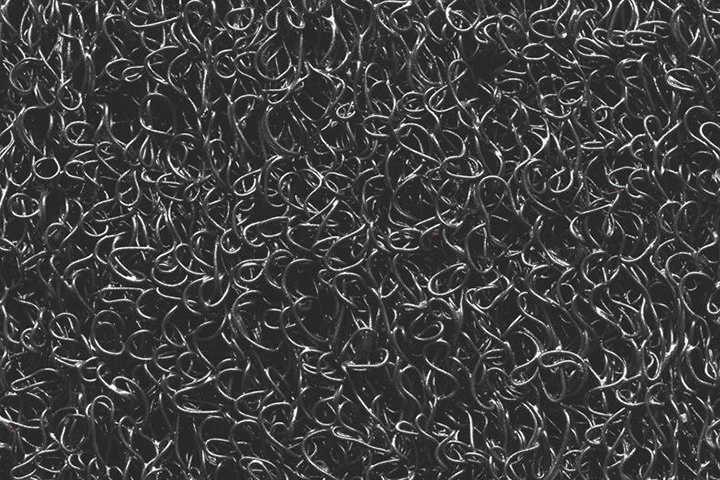 Deurmat Curly Zwart " Spaghettimat " 80 x 120 cm. Deurmat Curly Zwart " Spaghettimat " 80 x 120 cm.