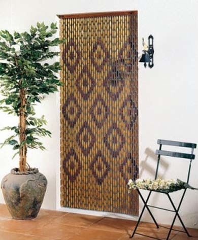 Luxe Houten Kralengordijn "PROVENCE"  100 x 220 cm