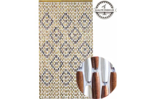 Luxe Houten Kralengordijn "PROVENCE"  90 x 200 cm