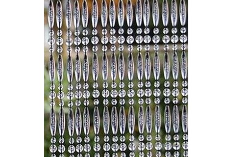 Luxe Kralengordijn "Mireille" 120x220 cm   Cristal